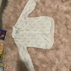 Gold Pineapple button down